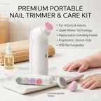 Electric Baby Nail Trimmer - Safe & Silent Infant Nail File with Gentle Grinding Heads for Newborns and Toddlers Premium Quality Single Deals™