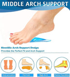 Comfortable Silicone Gel Arch Support Inserts - Supportive Orthopedic Pads for Flat Feet and All-Day Foot Relief Premium Quality Single Deals™