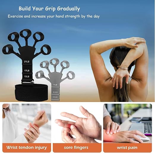 Finger Extensor Resistance Trainer – Adjustable Hand and Forearm Strength Exerciser for Dexterity and Rehabilitation Premium Quality Single Deals™