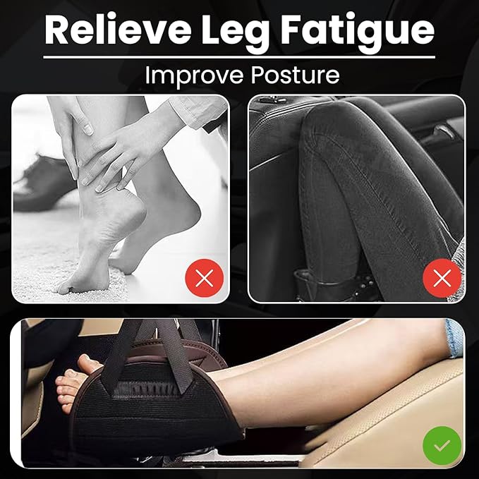 Premium Foot and Leg Rest for Flight Travel – Ergonomic In-Flight Comfort Solution