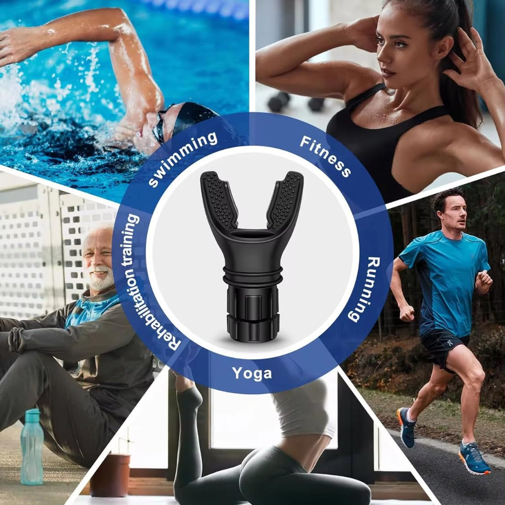 Respiratory Lung Capacity Trainer – Professional Breathing Exerciser for Endurance and Performance Enhancement Premium Quality Single Deals™