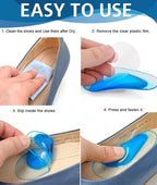 Comfortable Silicone Gel Arch Support Inserts - Supportive Orthopedic Pads for Flat Feet and All-Day Foot Relief Premium Quality Single Deals™