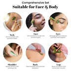 Natural Jade Facial Roller & Gua Sha Set – Premium Dual-Action Beauty Tool for Skin Rejuvenation and Relaxation Premium Quality Single Deals™