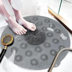 Round Non-Slip Shower & Massage Mat – Safety-Focused Bath Accessory with Built-in Foot Massager Premium Quality Single Deals™