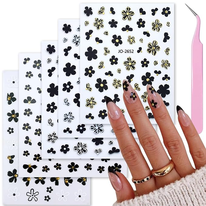 3D Decorative Nail Art Sticker Set – Professional Adhesive Decals for Intricate Manicure Designs Premium Quality Single Deals™