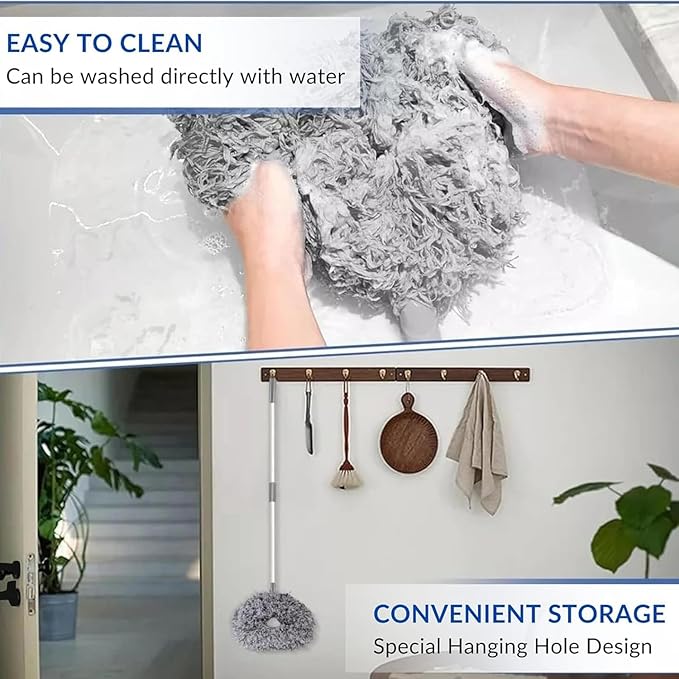 Round Duster Ceiling Fan Mop – Sophisticated Maintenance Solution Premium Quality SingleDeals™