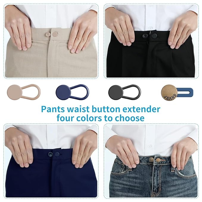 12 Pcs Extenders for Jeans, Pant Button – Sophisticated Fit Optimization Solution Premium Quality SingleDeals™