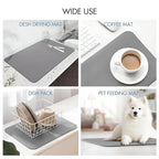 Versatile Kitchen Drying Mat (30x40cm) – Absorbent, Non-Slip Surface for Dish Drying and Countertop Protection Premium Quality Single Deals™