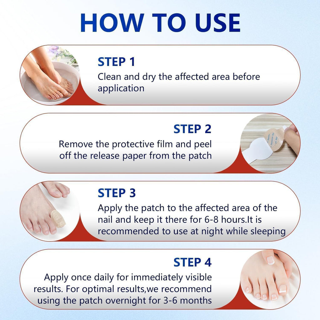 Fungal Nail Repair Patches - 21 Count Hydrogel Treatment Strips for Brittle, Discolored Nails - Overnight Hygienic Application Premium Quality Single Deals™