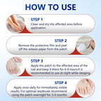 Fungal Nail Repair Patches - 21 Count Hydrogel Treatment Strips for Brittle, Discolored Nails - Overnight Hygienic Application Premium Quality Single Deals™