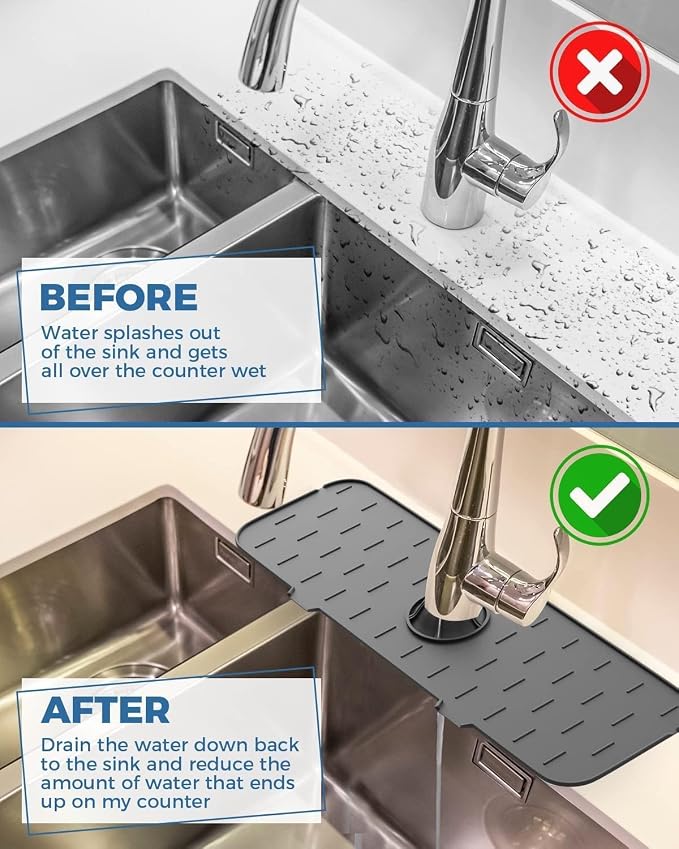 Silicone Faucet Drainer Pad – Sophisticated Maintenance Solution Premium Quality SingleDeals™