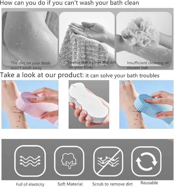 Soft Bath Sponge – Gentle Exfoliating Body Cleaner for Sensitive Skin and Daily Use