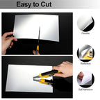 Premium Adhesive Flexible Plastic Mirror – 30x20cm Lightweight DIY Wall Decor and Vanity Solution