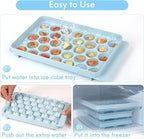 33-Cavity Round Ice Ball Maker Tray – Flexible Silicone Sphere Mold for Cocktails, Whiskey, and Kitchen Freezer Organization Premium Quality Single Deals™