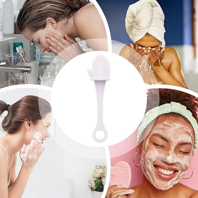 2-Piece Silicone Face Brush Set – Gentle Exfoliating Cleansing Tools for Pore Refinement and Skincare Routines Premium Quality Single Deals™