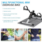 Compact Pedal Exerciser – Portable Mini Stationary Bike for Upper and Lower Body Toning Premium Quality Single Deals™