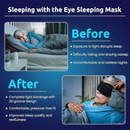Contoured 3D Sleep Eye Mask – Ergonomic Blackout Aid for Travel and Rest