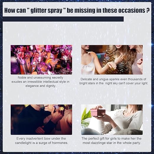 Shiny Glitter Body & Hair Spray – 60ml Illuminating Mist for Radiant Glamour Premium Quality Single Deals™