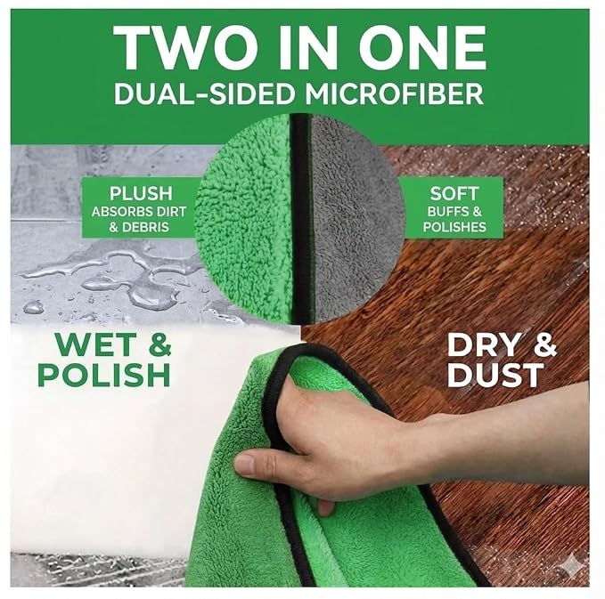 Premium 40x40cm Microfiber Towel [75 GRM] – Highly Absorbent and Durable Cloth for Versatile Use