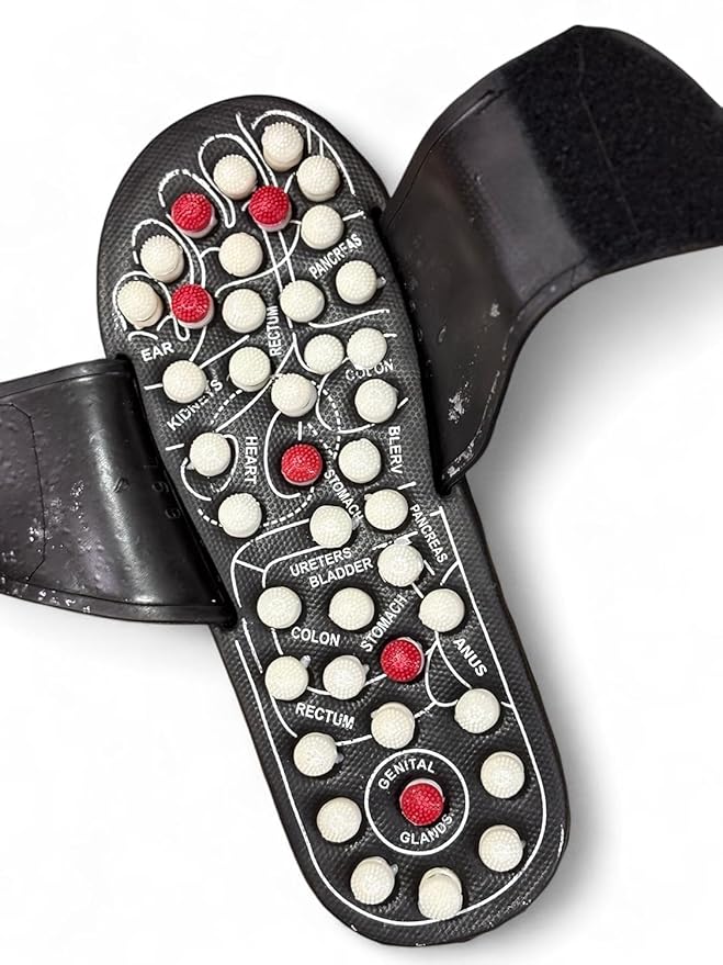 Therapeutic Acupressure Slippers – Ergonomic Foot Massager for Reflexology and Wellness Support Premium Quality Single Deals™