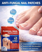Fungal Nail Repair Patches - 21 Count Hydrogel Treatment Strips for Brittle, Discolored Nails - Overnight Hygienic Application Premium Quality Single Deals™