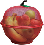 Apple-Shaped Fruit Basket – Decorative Metal Mesh Storage Container for Kitchen Countertop and Fresh Produce Display Premium Quality Single Deals™