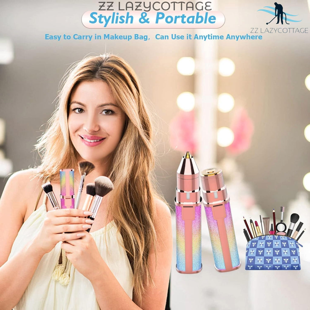 2-in-1 Glitter Flawless Hair Remover – Precision Grooming Tool for Effortless Eyebrow and Facial Hair Maintenance Premium Quality Single Deals™