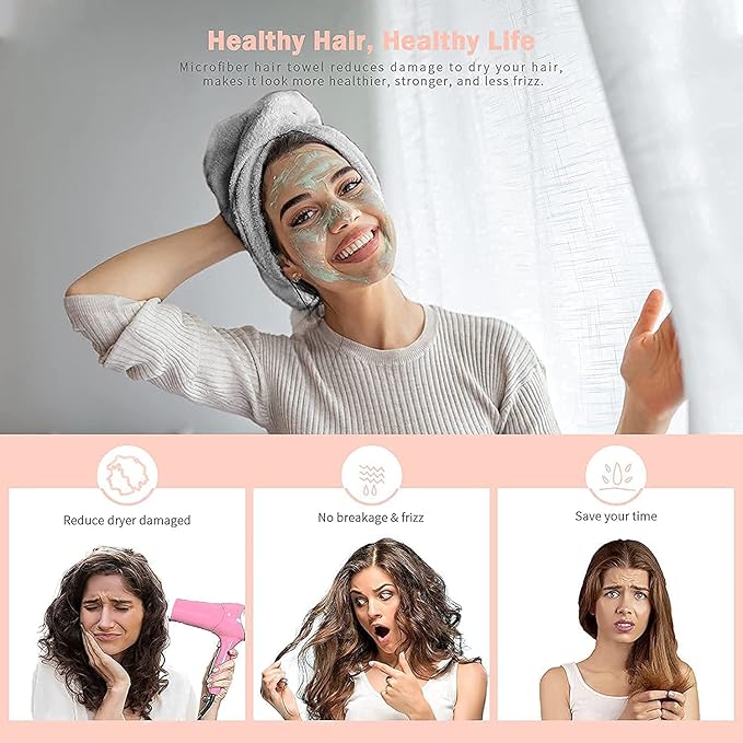 Premium Lightweight Hair Towel Wrap – 45g Quick-Dry Microfiber Cap for Gentle Hair Care  Professional Description