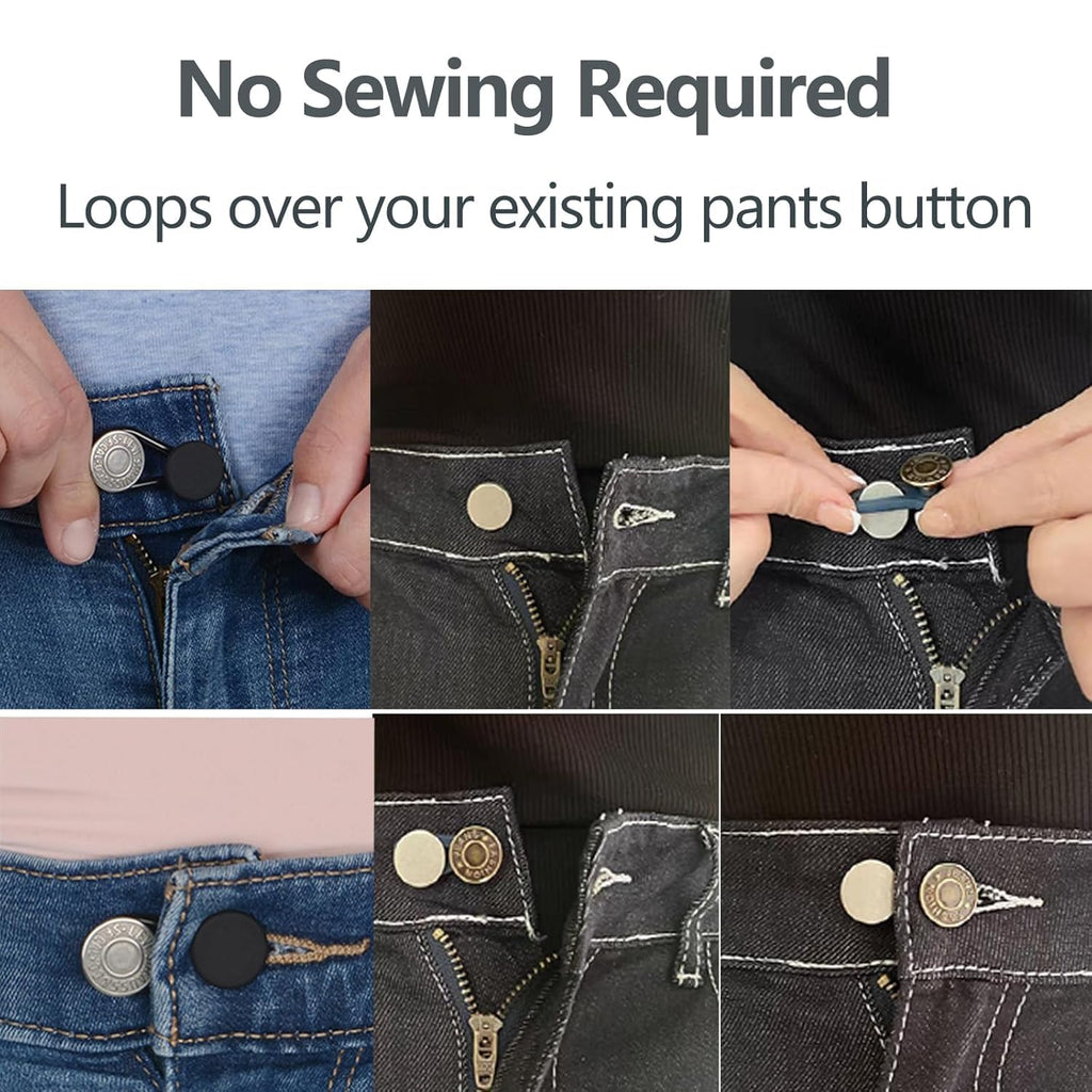 12 Pcs Extenders for Jeans, Pant Button – Sophisticated Fit Optimization Solution Premium Quality SingleDeals™
