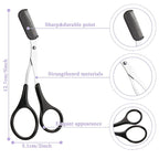 Precision Eyebrow Trimming Scissors with Integrated Comb – Ergonomic Grooming Tool for Sculpted Brows Premium Quality Single Deals™