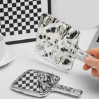 High-End Water Ripple Makeup Mirror – Sophisticated Handheld Vanity Accessory
