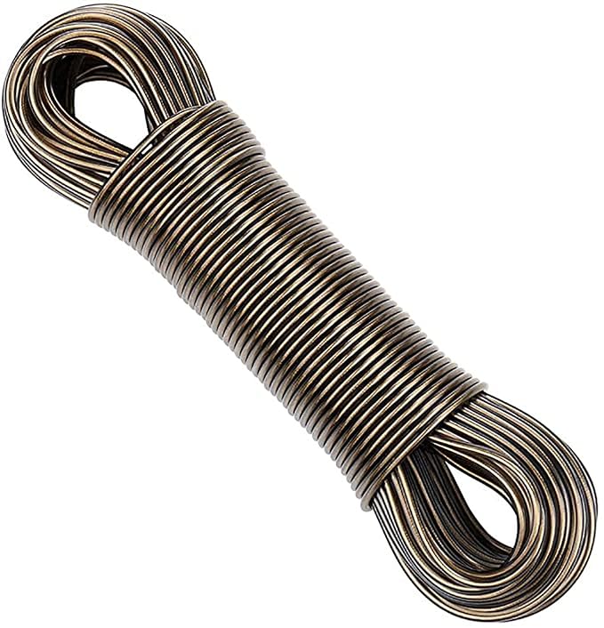 Single Deals™ 10 Meter PVC Cloth Rope With 2 Hooks - Premium Quality