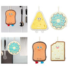 Premium Cute Plush Kitchen Hanging Towel  With Loops  – Whimsical and Functional Home Accessory