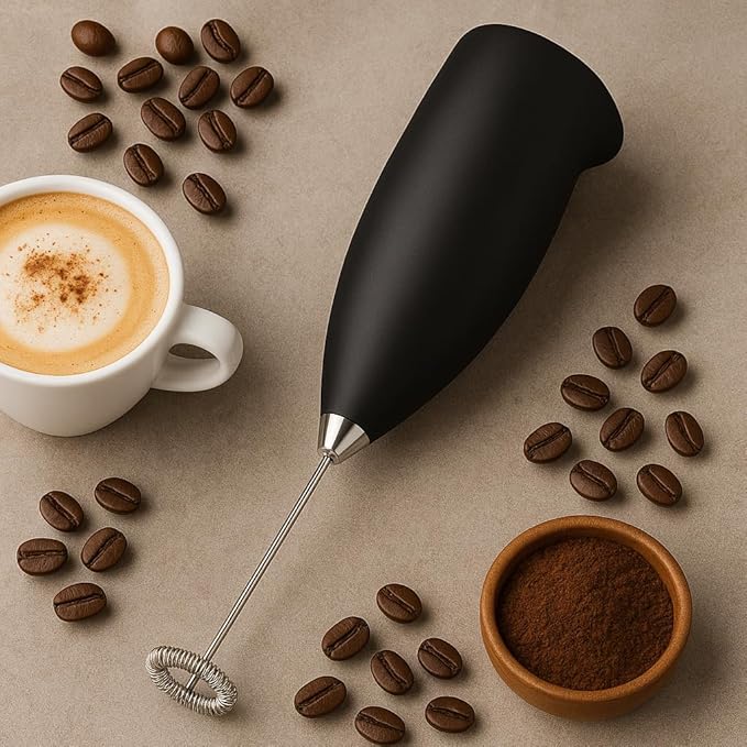 Single Deals™ Coffee Beater [Premium Quality] Handheld Coffee Frother Electric Milk Frother for Lattes Shakes Mini Foamer for Cappuccino, Frappe, Matcha, Egg Beater Hand Blender