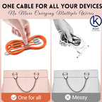 Premium 3-in-1 Universal Mobile Charging Cable – High-Performance Versatile Connectivity