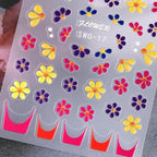 Decorative Floral Nail Art Sticker Sheets – Vibrant Adhesive Decals for Artistic Manicure Styling Premium Quality Single Deals™