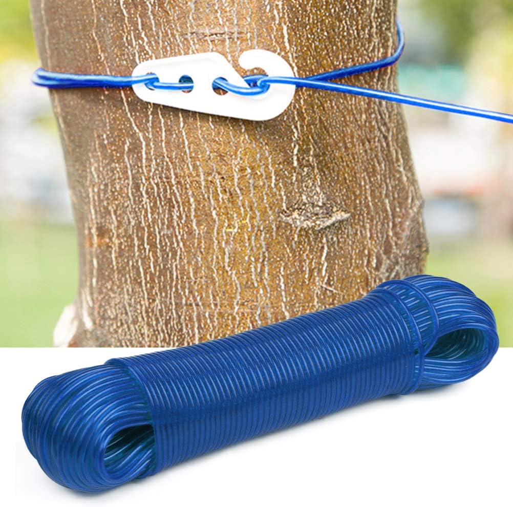 Single Deals™ 10 Meter PVC Cloth Rope With 2 Hooks - Premium Quality