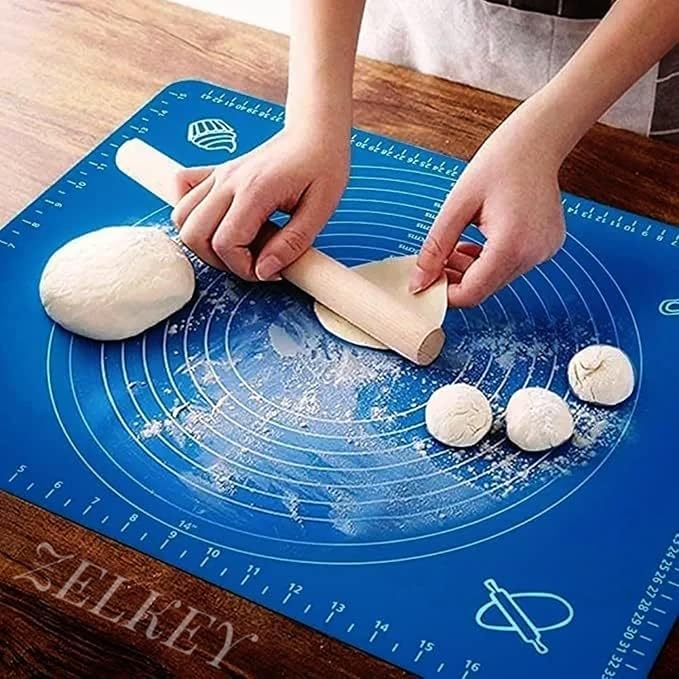 Silicone Roti/Dough Mat with Measurements – Non-Stick, Durable Baking Surface for Precision Prep and Easy Cleanup Premium Quality Single Deals™