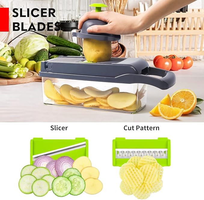 Single Deals™ 14 in 1 Multipurpose Chopper [Premium Quality]