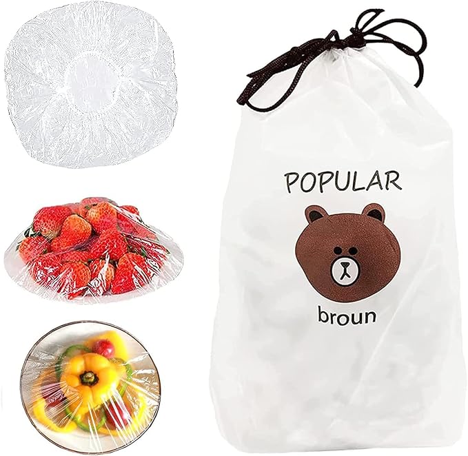Single Deals™ Plastic Food Wraps (100 PC) [Premium Quality]
