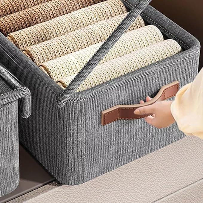 Single Deals™ Folding Storage Box With Lid - Premium Quality
