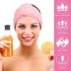 Face Wash Headband (Pink) – Adjustable Soft Microfiber Spa Hairband for Skincare, Makeup Application, and Facial Routines Premium Quality Single Deals™