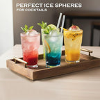 Ice Ball Maker – Spherical Ice Mold for Whiskey, Cocktails, and Beverage Chilling Premium Quality Single Deals™