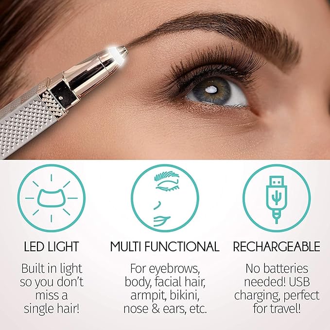 2-in-1 USB Flawless Multi-Function Hair Remover – Versatile Grooming Tool for Precision Facial and Body Hair Maintenance Premium Quality Single Deals™
