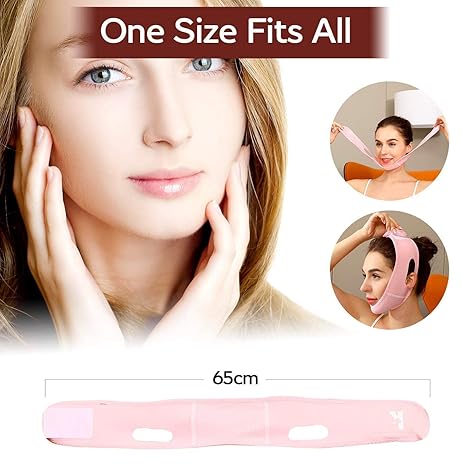 Silicone V-Shape Facial Lifting Mask – Ergonomic Skin Tightening and Contouring Support