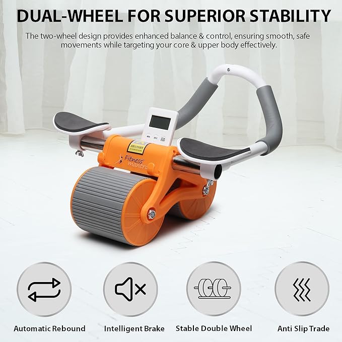 Advanced Abdominal Wheel Trainer – Multi-Functional Core Exerciser with Digital Performance Monitor Premium Quality Single Deals™