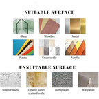 Single Deals™ Golden Adhesive Suction Hanger Sticker 7*7 0.40 mm Premium Quality