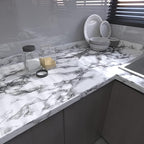 Decorative Self-Adhesive Waterproof Kitchen Wall Sticker – Premium Marble Finish, 60x200cm
