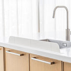 30 Cm Kitchen Sink Splash Guard, Silicone Faucet Splash Guard Mat for Kitchen Counter, Ultra-Wide Sink Water Splash Guard, BPA Free, No Suction Cups, Anti-Slip Sink Water Barrier Protector
