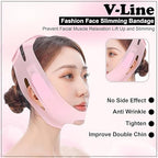 Silicone V-Shape Facial Lifting Mask – Ergonomic Skin Tightening and Contouring Support